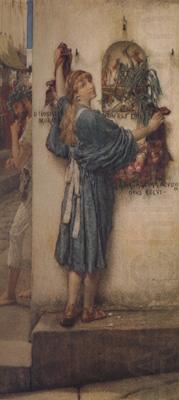 Alma-Tadema, Sir Lawrence A Street Altar (mk23) china oil painting image